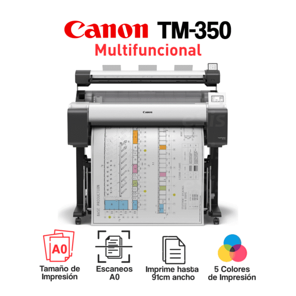 Impresora Plotter Canon TM-350 Multifuncional (A0)