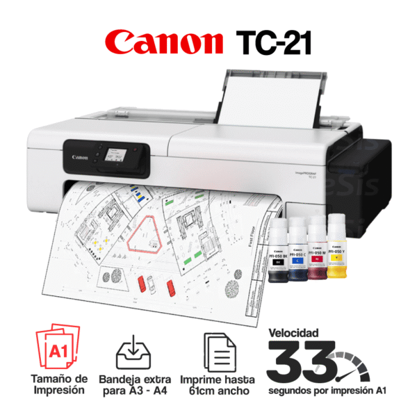 Impresora Plotter Canon TC-21 (A1)