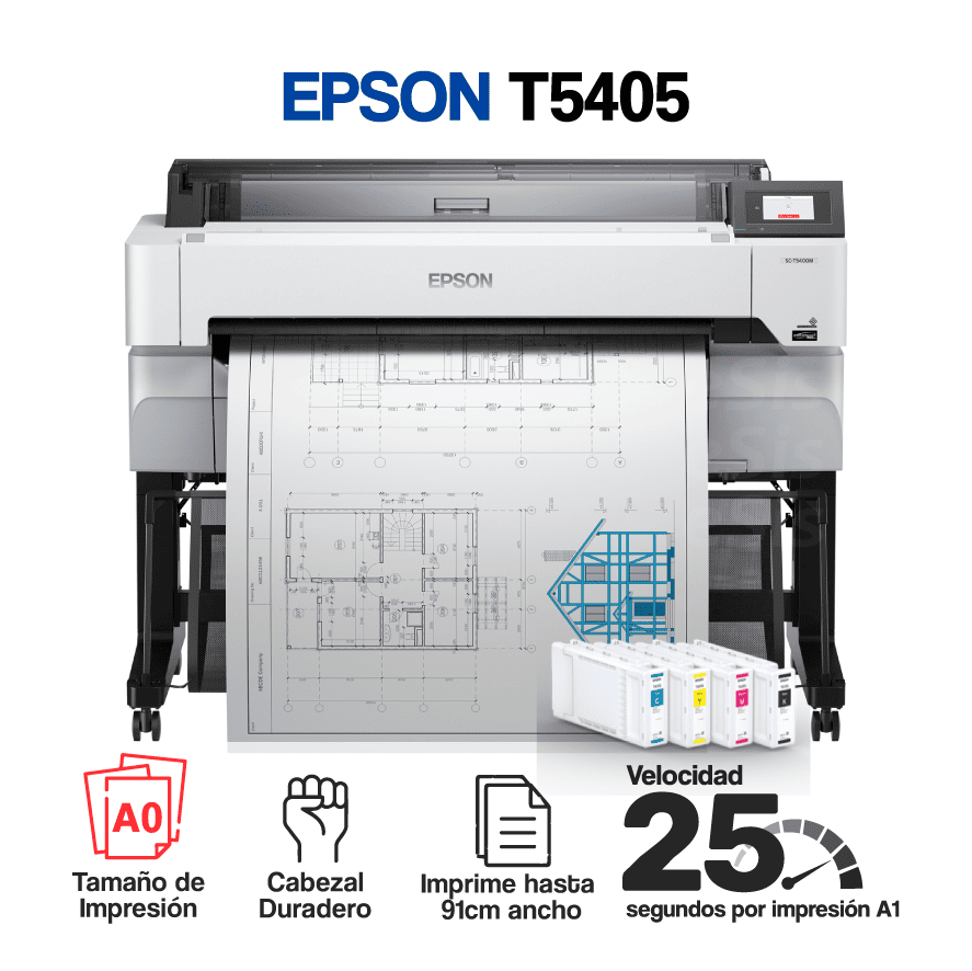 NUEVAS IMAGENES WEB_Mesa de trabajo 1 copia 27 Impresora Plotter EPSON T5405 (A0) - Sistema Continuo (Opcional) - Imagen 1