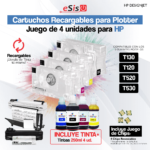 Cartuchos Recargables para HP 711 T130 - T120 - T520 - T530