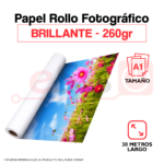 Rollo de Papel Fotográfico CC BRILLANTE - Tamaño A1 - 260 gramos - 30 metros de largo