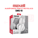AUDÍFONOS SMS-10 - MAXELL - Color Perla Metálico