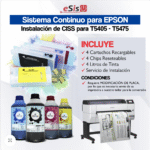 Instalación de Sistema Continuo para Plotter EPSON T5405 - T5475