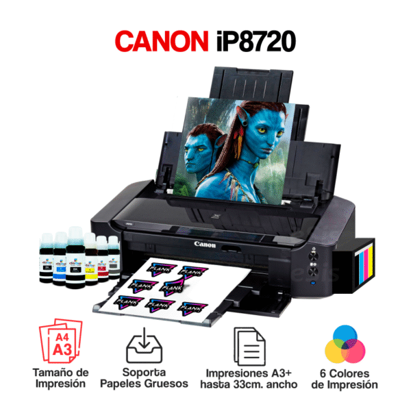 Impresora Canon PIXMA iP8720 + Sistema Continuo