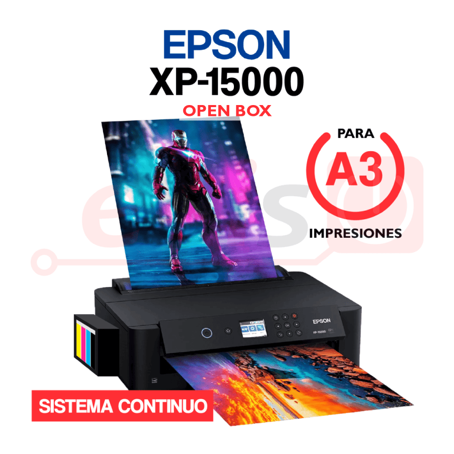 AUTORESPUESTAS 2-107 (1) Impresora EPSON XP-15000 + Sistema Continuo (OPEN BOX) - Imagen 1