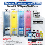 Sistema Continuo SUPERKIT para EPSON WorkForce C5810 - C5890 (Cartuchos Recargables)