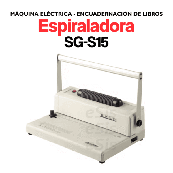 Máquina ESPIRALADORA / SG-15 / Encuadernación de Libros