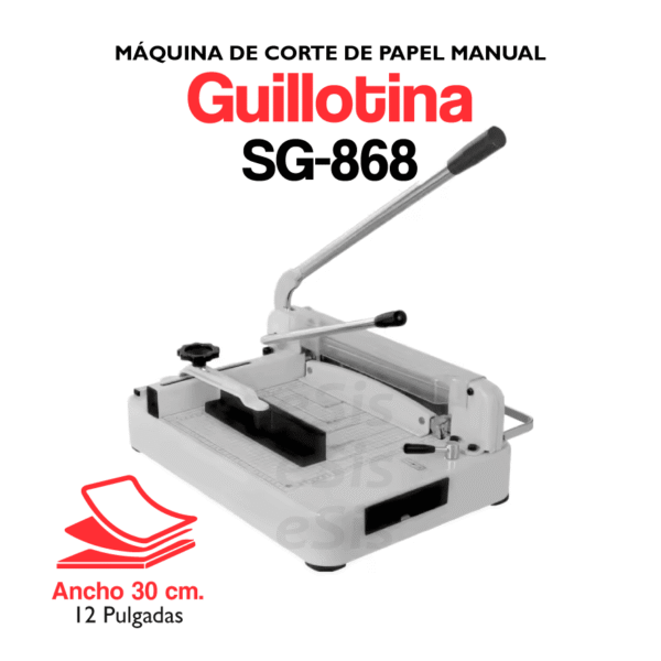 Máquina GUILLOTINA / SG-868 / Corte de Papel Manual