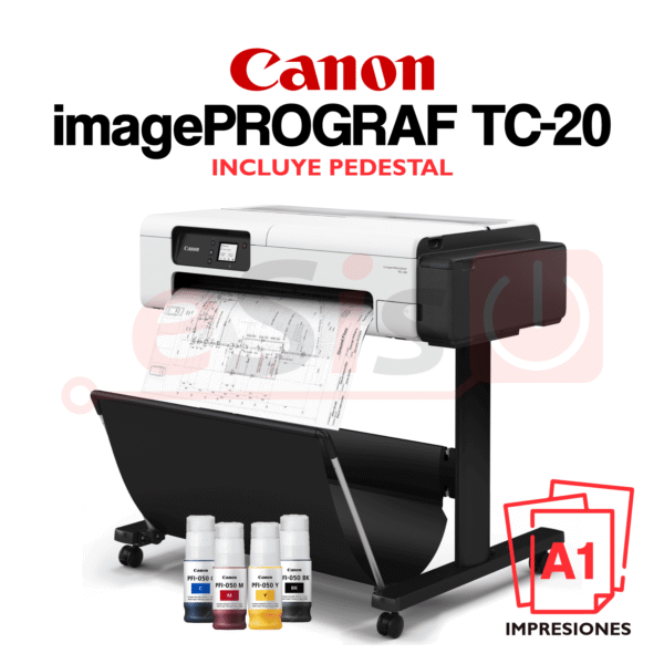 Plotter Canon imagePROGRAF TC-20 (A1) + Pedestal