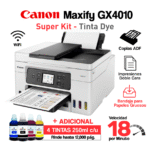 Impresora Canon MAXIFY GX 4010 + SuperKit Tintas Dye