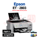 Impresora Epson EcoTank 2803 + Tinta REVELADO / Rayos X - Ecografías (OPEN BOX)