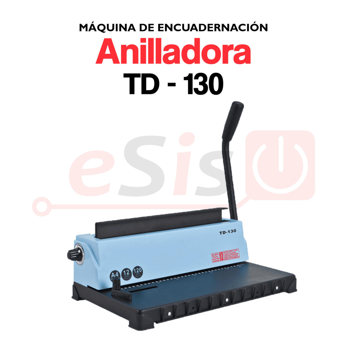 Máquina ANILLADORA TD-130 - Imagen 1