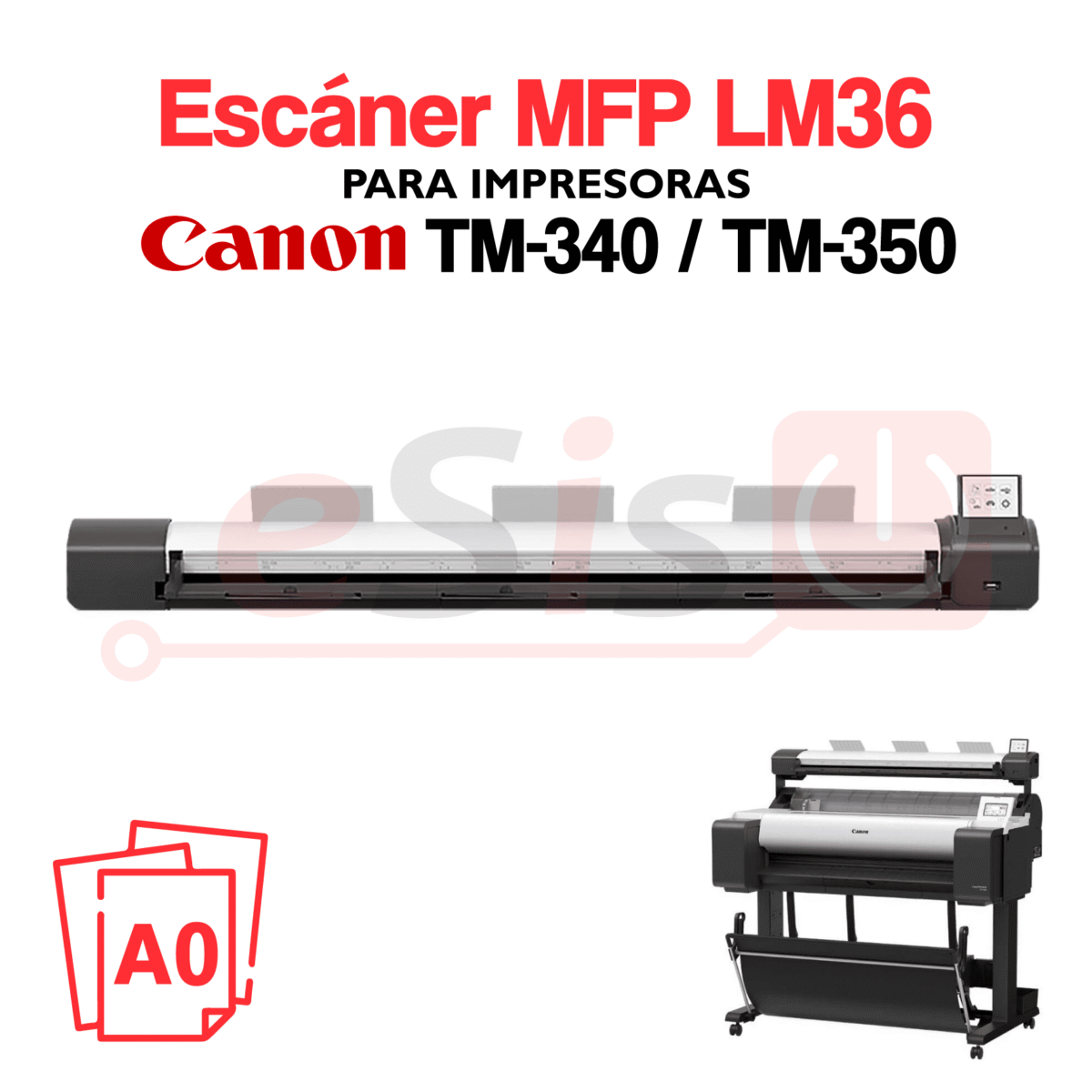 Escáner MFP LM36 (A0) para Canon MFP LM36 / TM-340 / TM-350 / TM-355 - Imagen 1