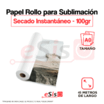 Rollo de Papel para SUBLIMACIÓN - Secado Instantáneo - Tamaño A0 - 100gr - 45 metros de largo