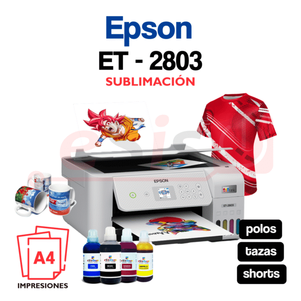 Impresora EPSON ET-2803 (A4) Sublimación