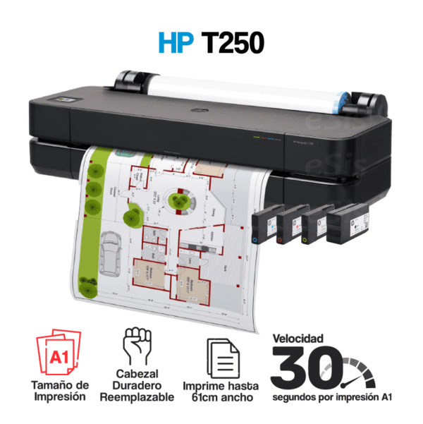 Impresora Plotter HP T250 (A1)