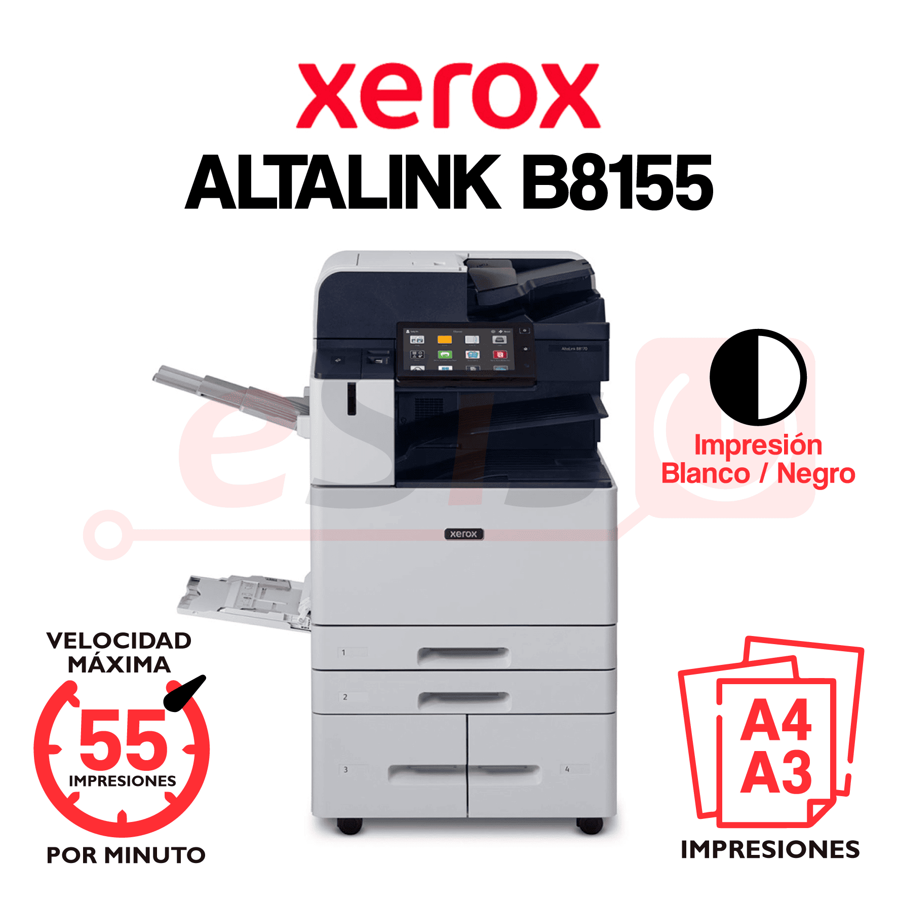 AUTORESPUESTAS 2-184 Impresora Xerox AltaLink B8155 (A3) Láser Monocromática - Imagen 1