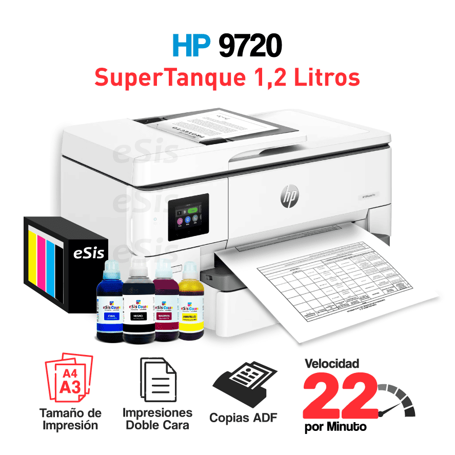 NUEVAS IMAGENES WEB_Mesa de trabajo 1 copia 67 Impresora HP 9720 + Sistema Continuo SuperTanque - Imagen 1
