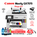 Impresora Canon MAXIFY GX 7070 + 4 Litros de Tinta eSisColor
