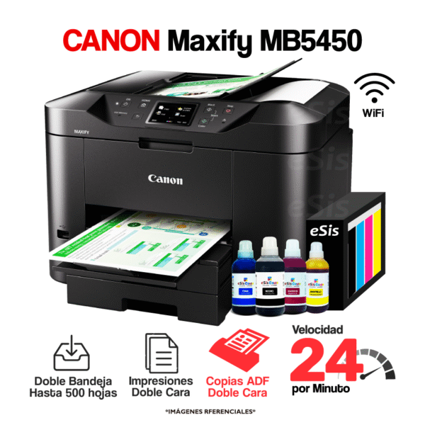 Impresora Canon Maxify MB5450 + Sistema Continuo SuperTanque