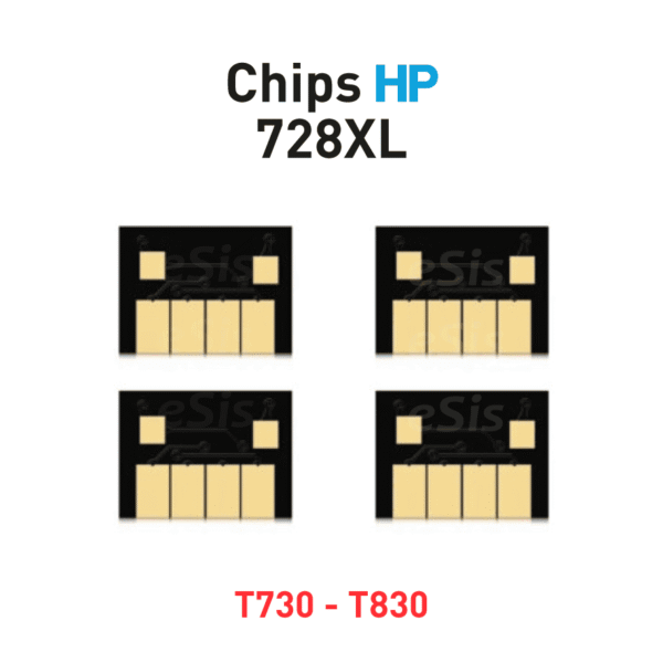 Chips para Cartucho Impresora PLOTTER HP 728XL (300ml) T730 - T830