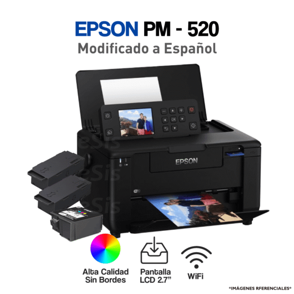 Impresora Fotográfica Portátil Epson PM-520 (Modificado a Español)