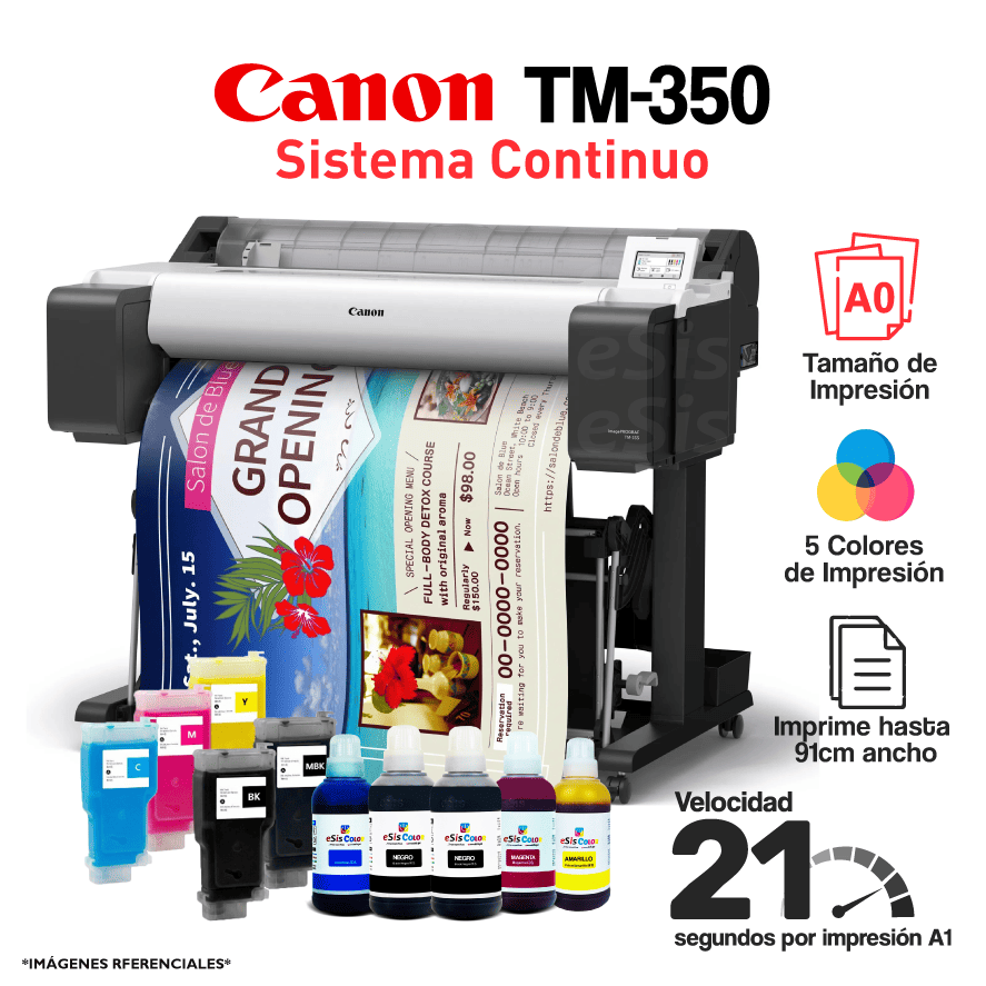 NUEVAS IMAGENES WEB_Mesa de trabajo 1 copia 86 Impresora Plotter Canon TM-350 (A0) + Sistema Continuo - Imagen 1