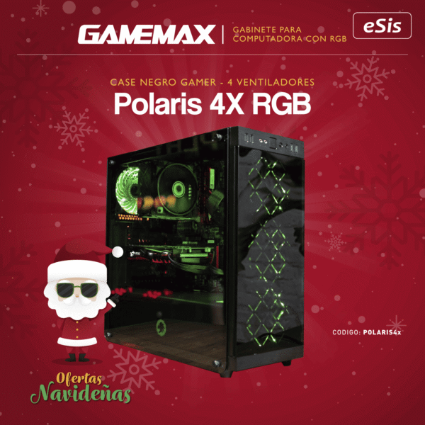 Case GAMEMAX Polaris 4X RGB - 4 Ventiladores incluidos
