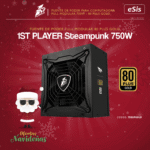 Fuente de poder 1ST PLAYER - 750W STEAMPUNK - 80 Plus Gold Full MODULAR - Color Negro