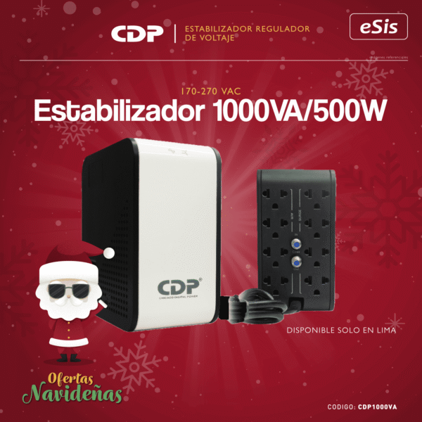 Estabilizador CDP - 1000VA / 500W - 170-270 VAC